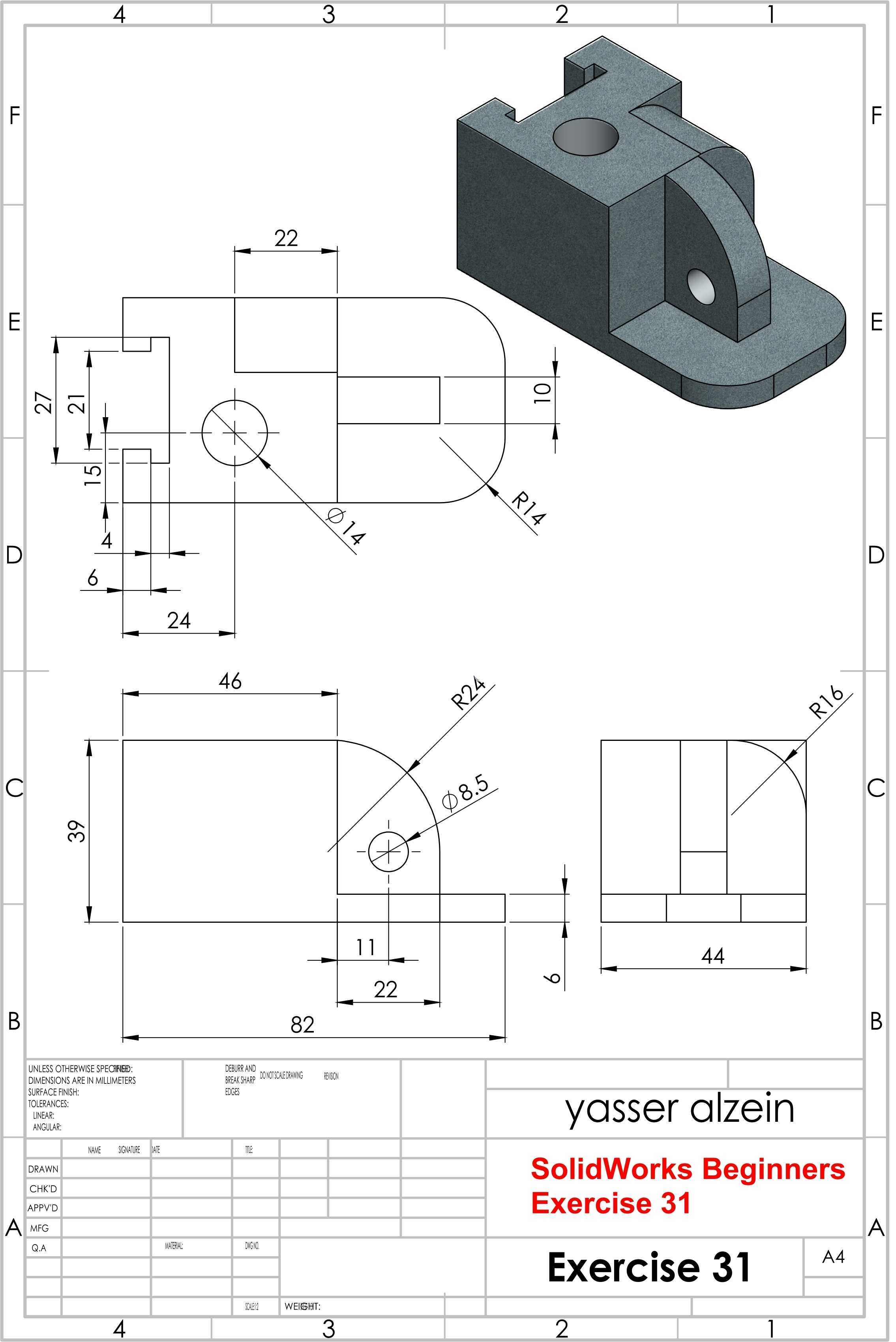 SolidWorks ��ѧ����ϰ 31