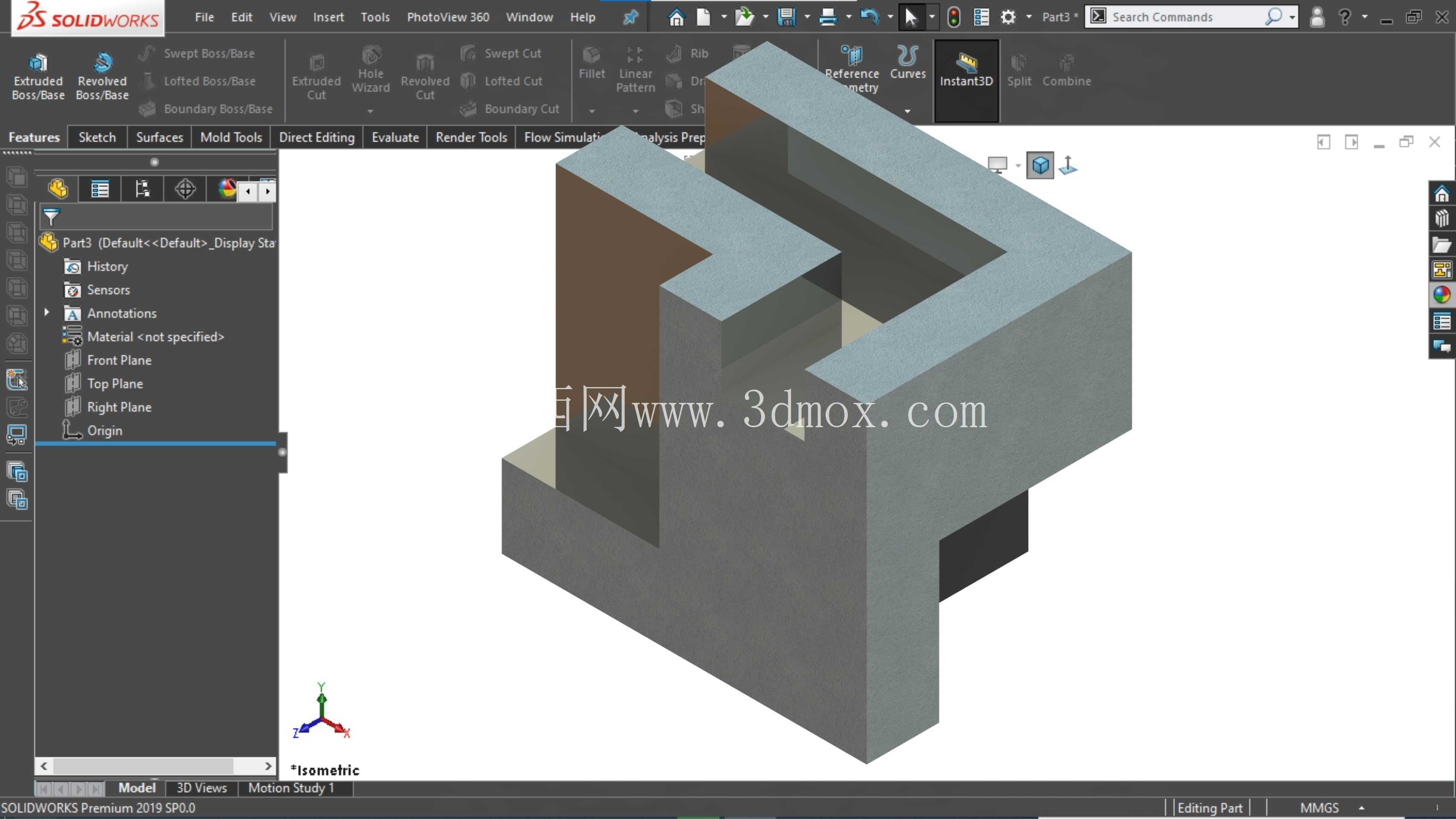 SolidWorks 初学者练习 36