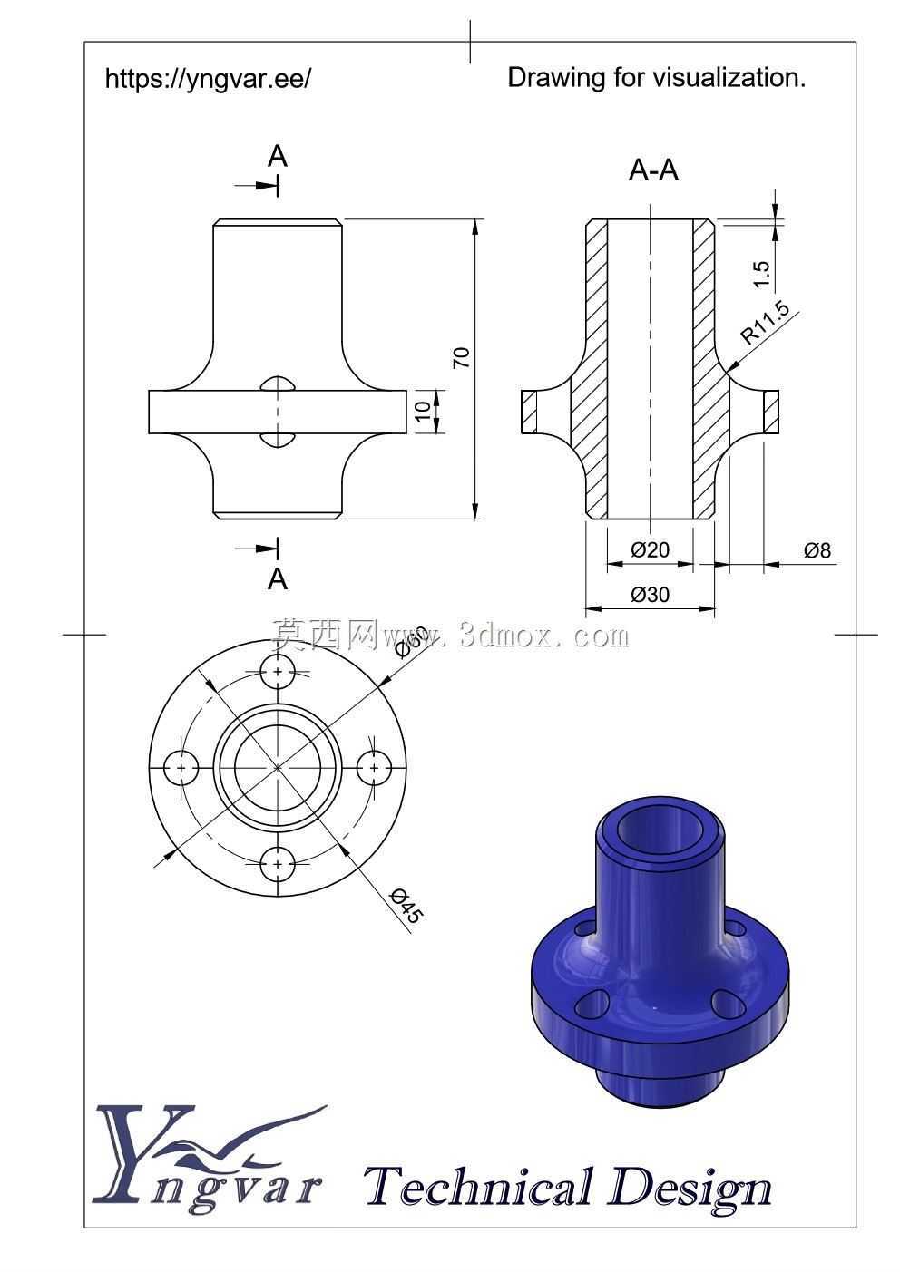 3D 零件示例