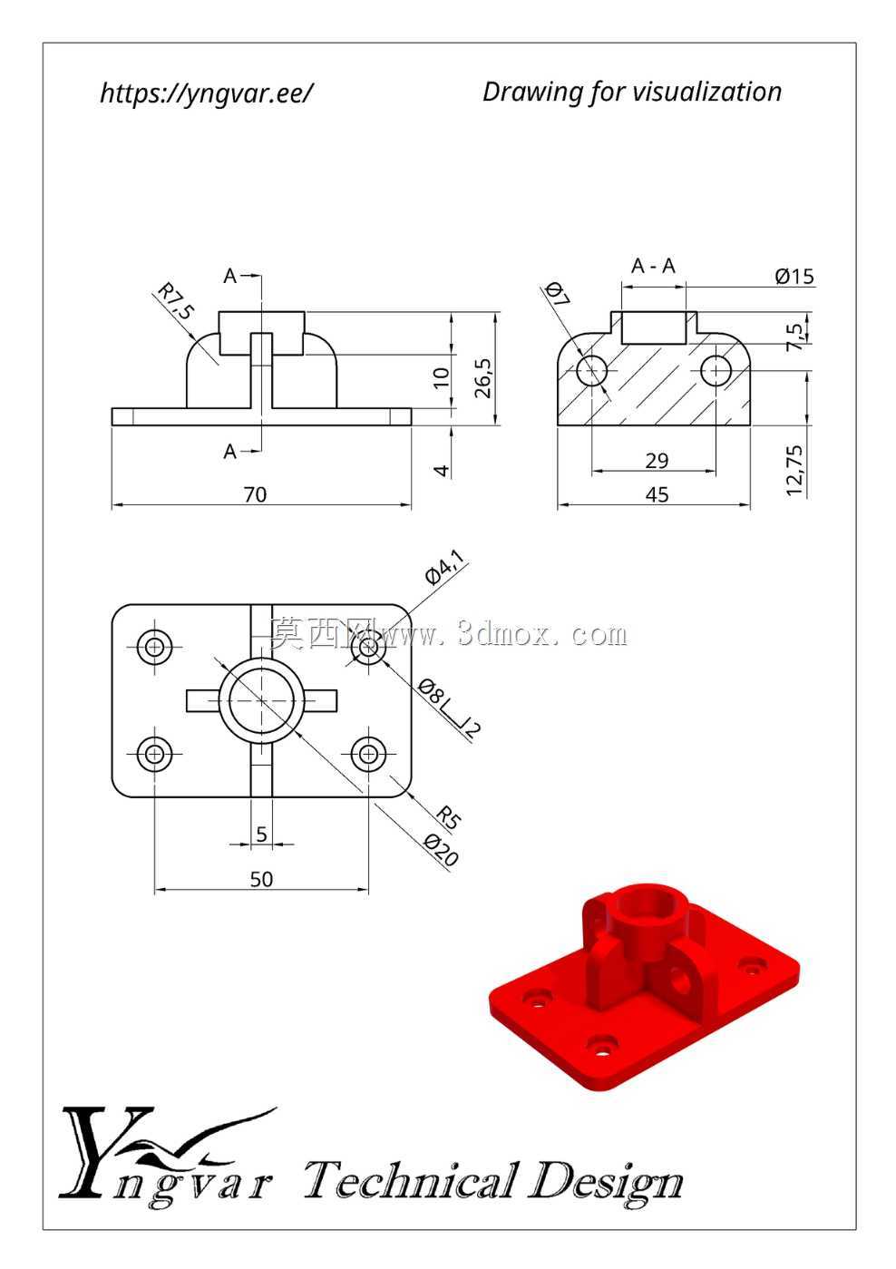 3D 零件示例