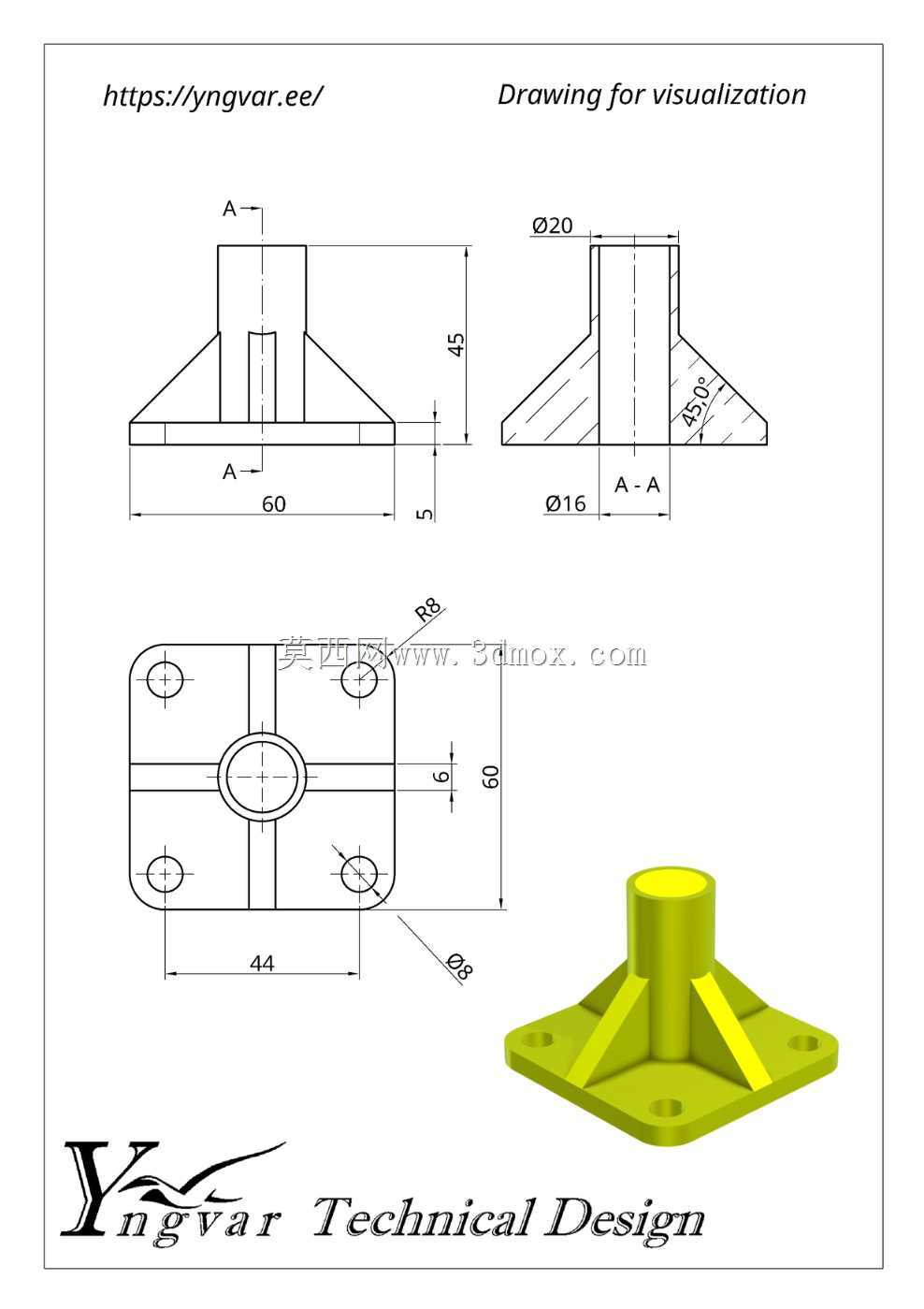 3D 零件示例
