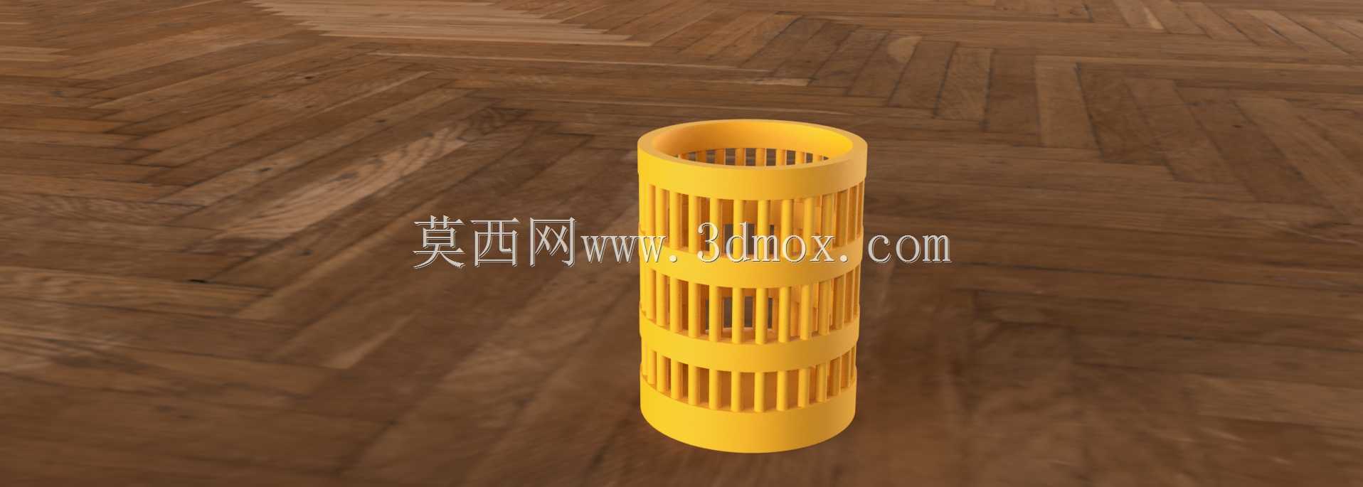 时尚现代的 3D 打印笔筒设计