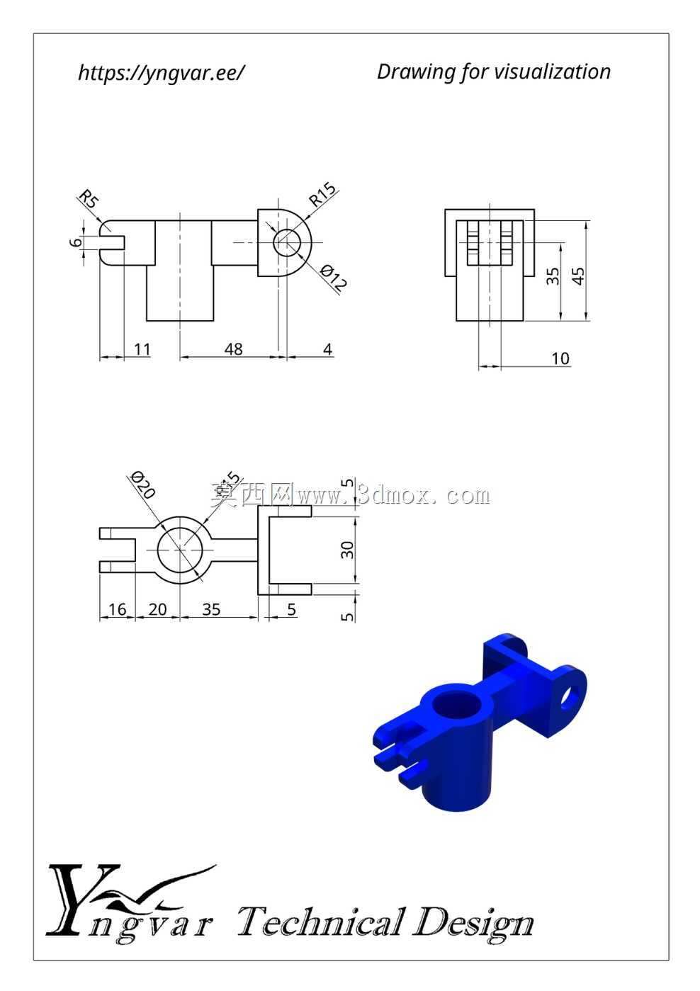 3D 零件示例