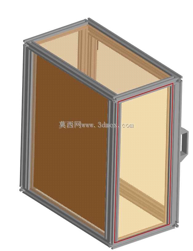 由 20x20 和 20x40 结构型材制成的盒子