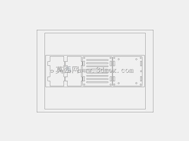 SZBK07 DC-DC 降压转换器盖 - 使用 3mm 亚克力激光切割