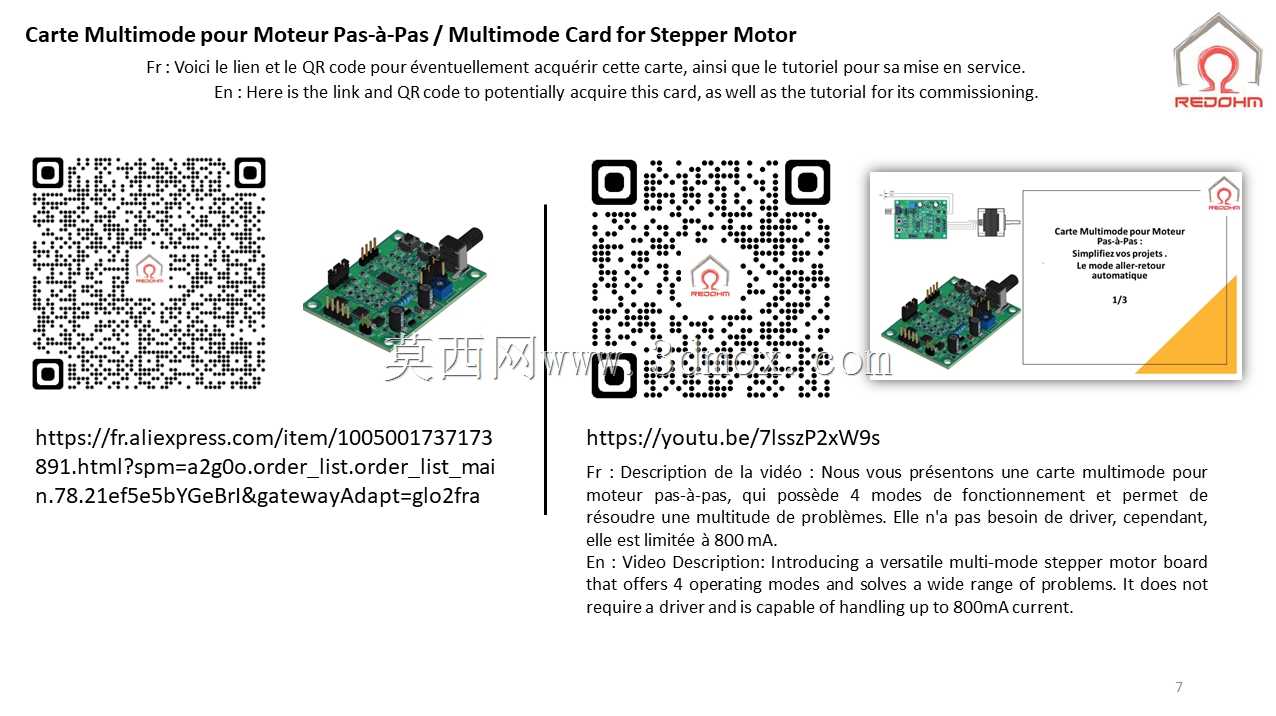 Carte Multimode pour Moteur Pas-��-Pas