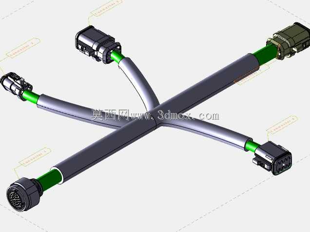Es gibt zwei elektrische Verbindungen mit ihren jeweiligen elektrischen Eigenschaften。 / 有两个电线束连接,具有各自的