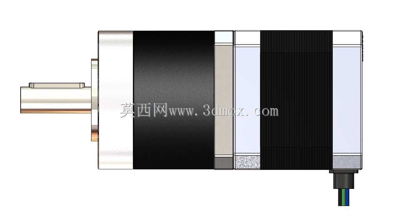 NEMA17带10:1齿轮头的步进器