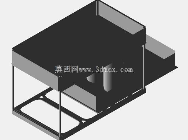水槽柜下货架三维模型