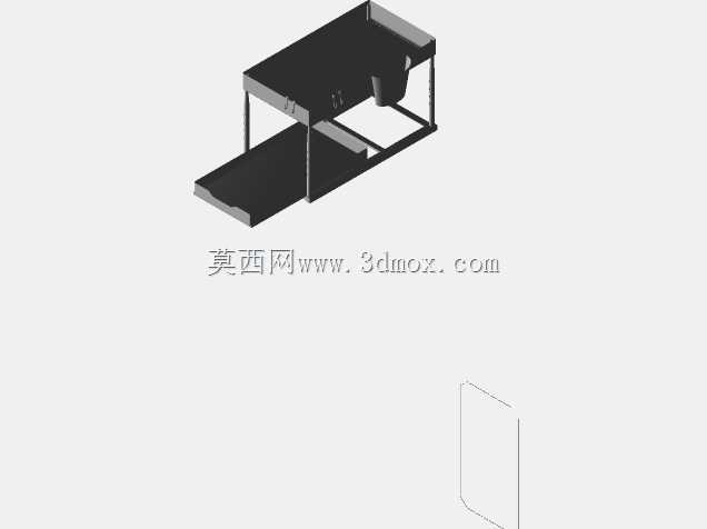 水槽柜下货架三维模型