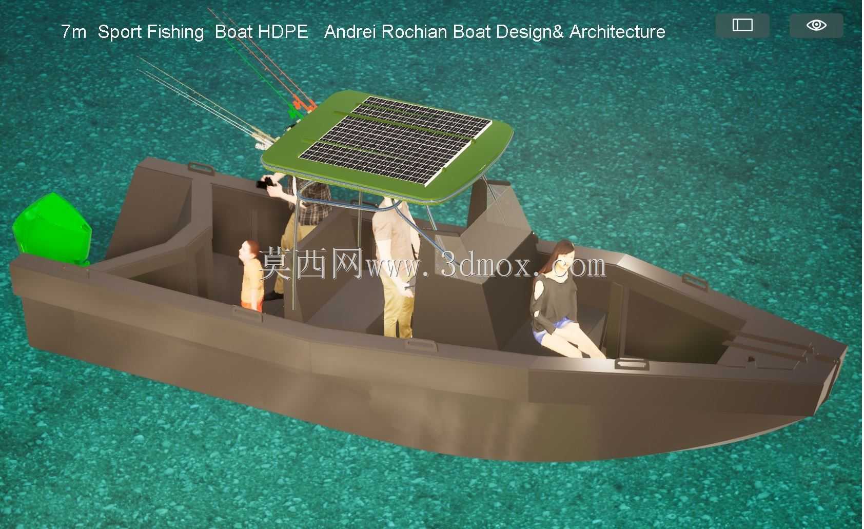 Andrei Rochian Yacht Architecture对7m船HDPE结构有限元分析测试