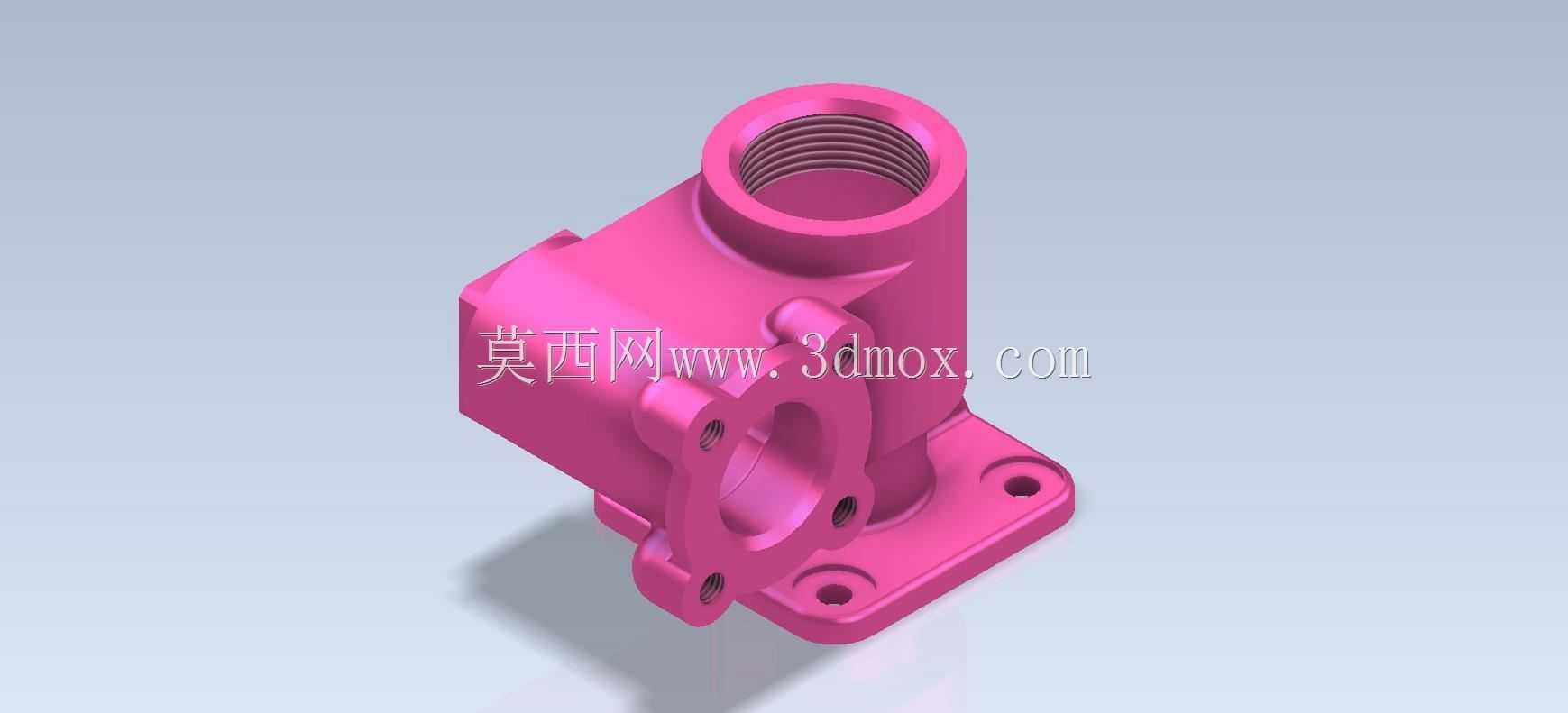 三维CAD基本练习/阀体/Válvula Cuerpo de/Autodesk Inventor Pro