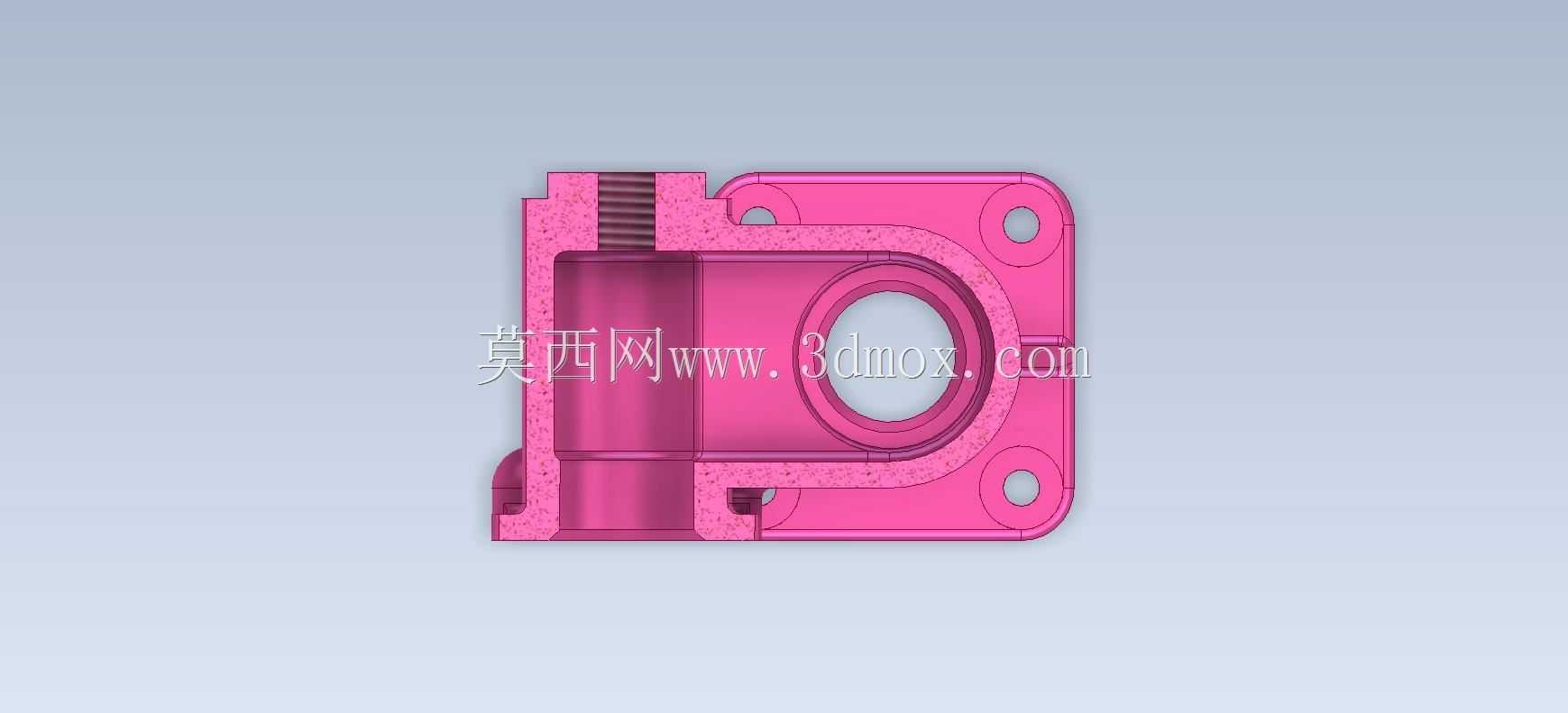 三维CAD基本练习/阀体/Válvula Cuerpo de/Autodesk Inventor Pro