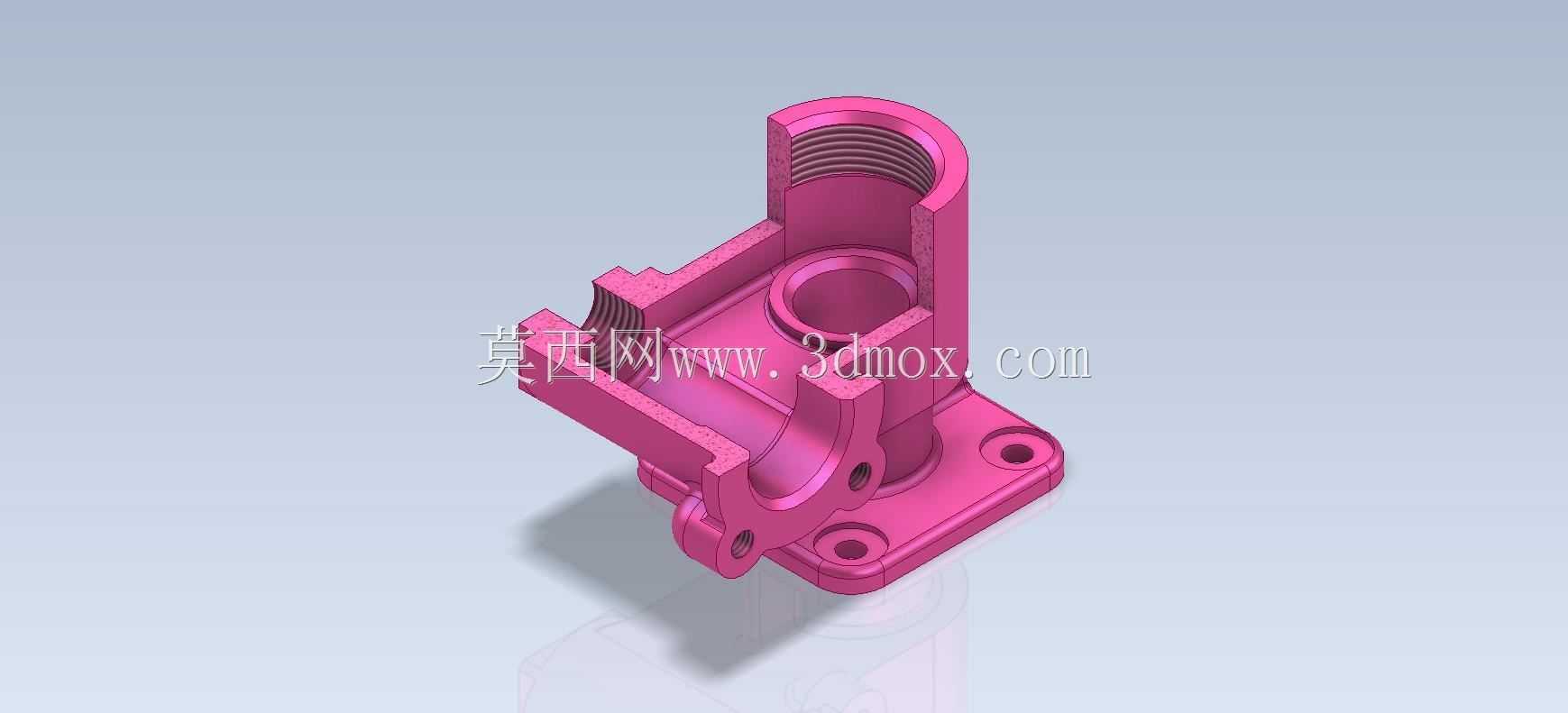 三维CAD基本练习/阀体/Válvula Cuerpo de/Autodesk Inventor Pro