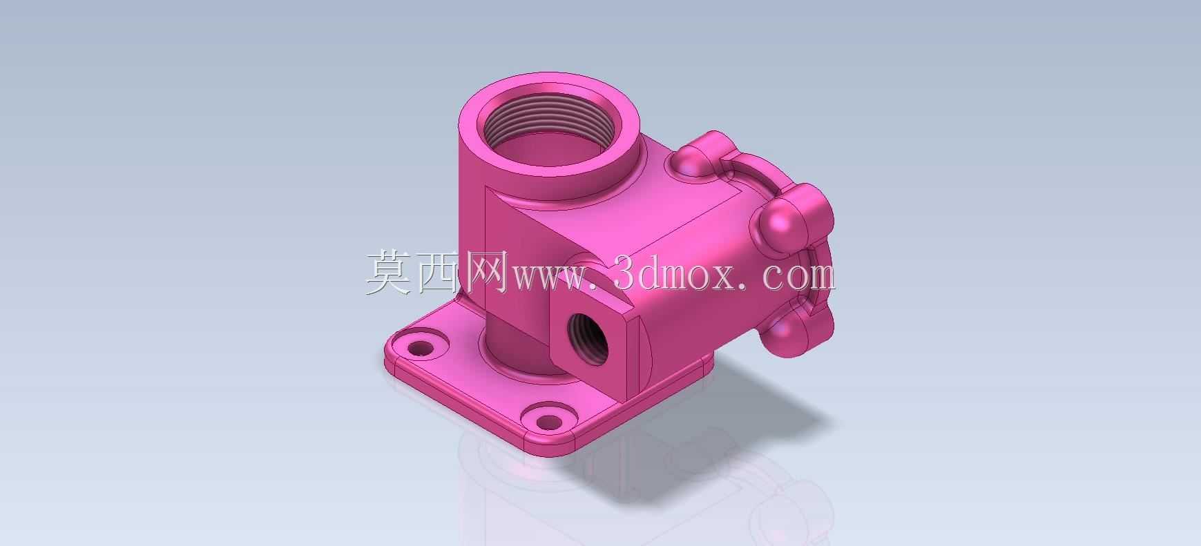 三维CAD基本练习/阀体/Válvula Cuerpo de/Autodesk Inventor Pro