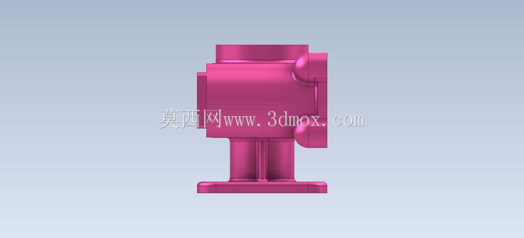三维CAD基本练习/阀体/Válvula Cuerpo de/Autodesk Inventor Pro