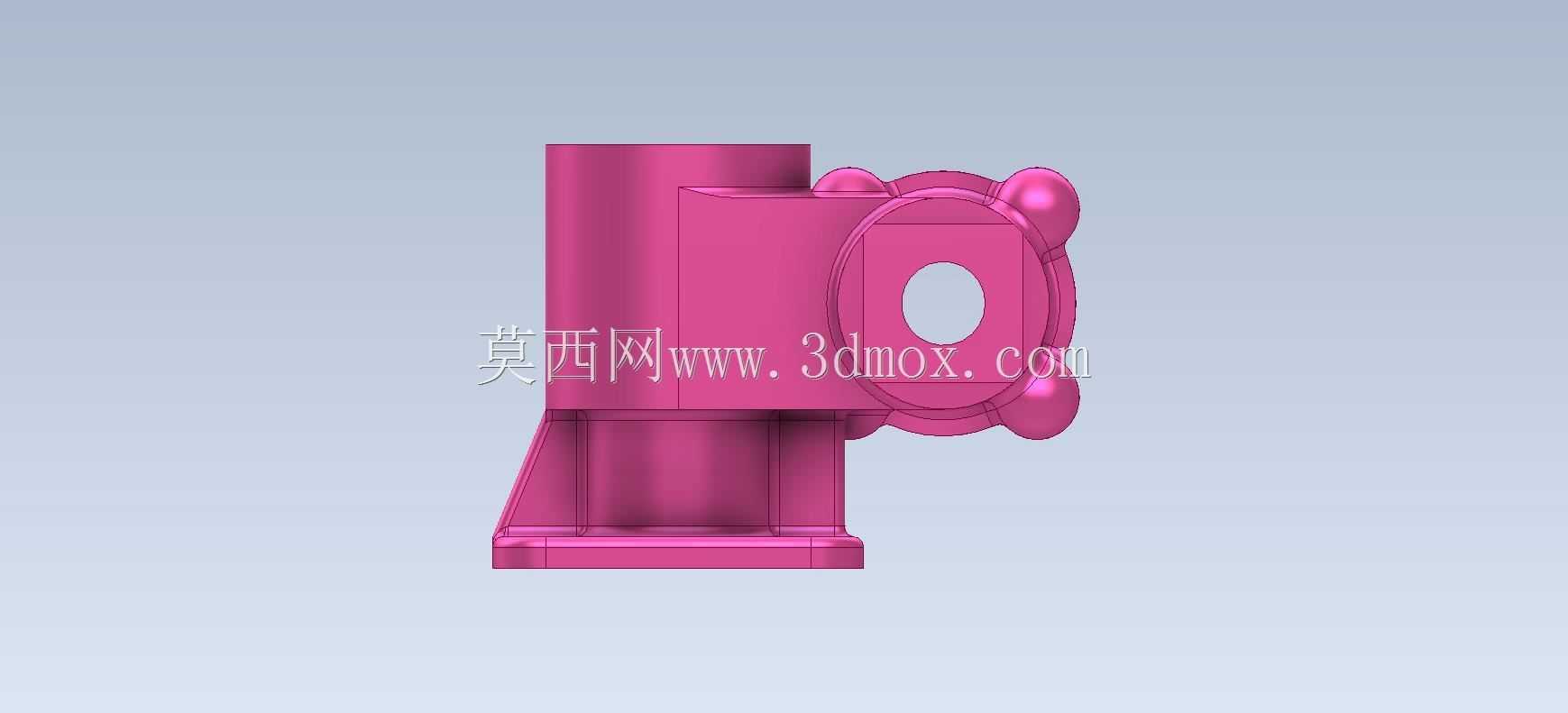 三维CAD基本练习/阀体/Válvula Cuerpo de/Autodesk Inventor Pro