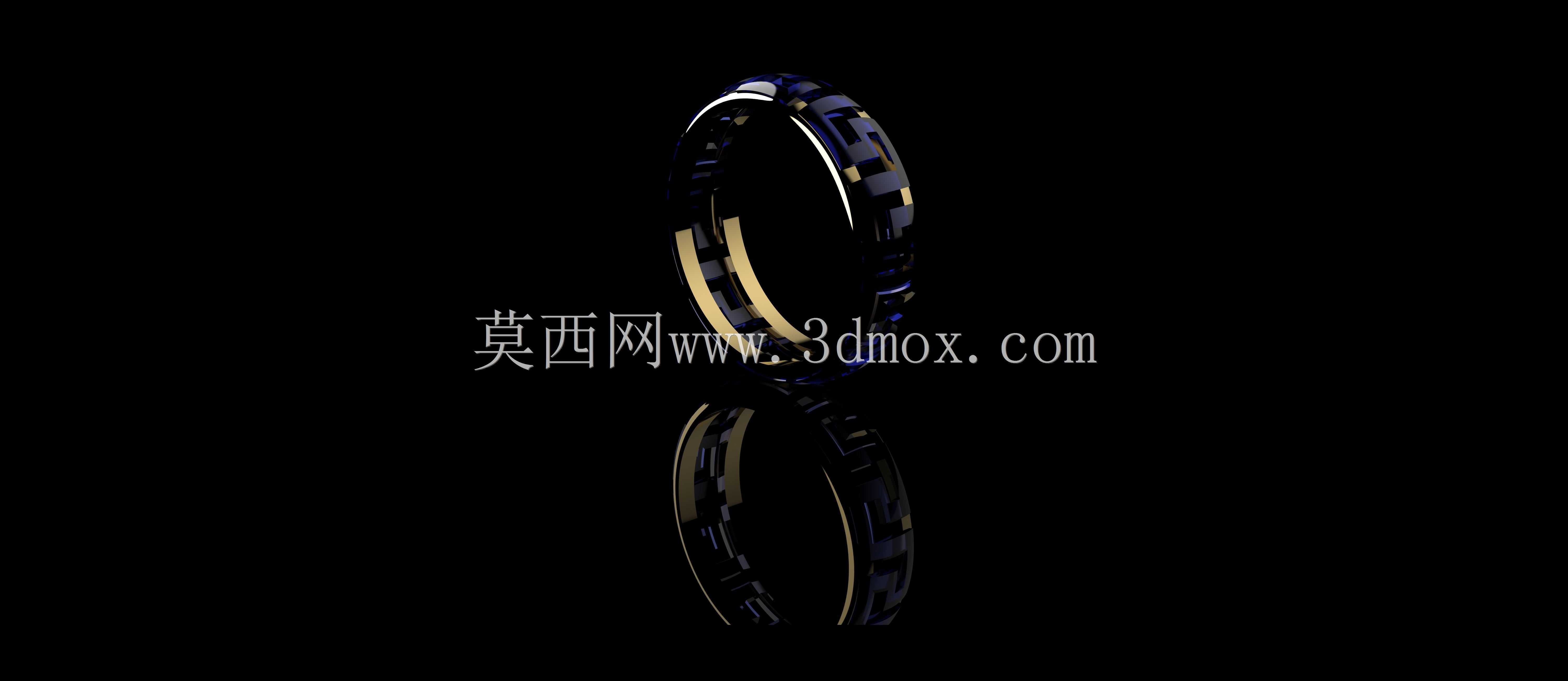蓝色蓝宝石金戒指