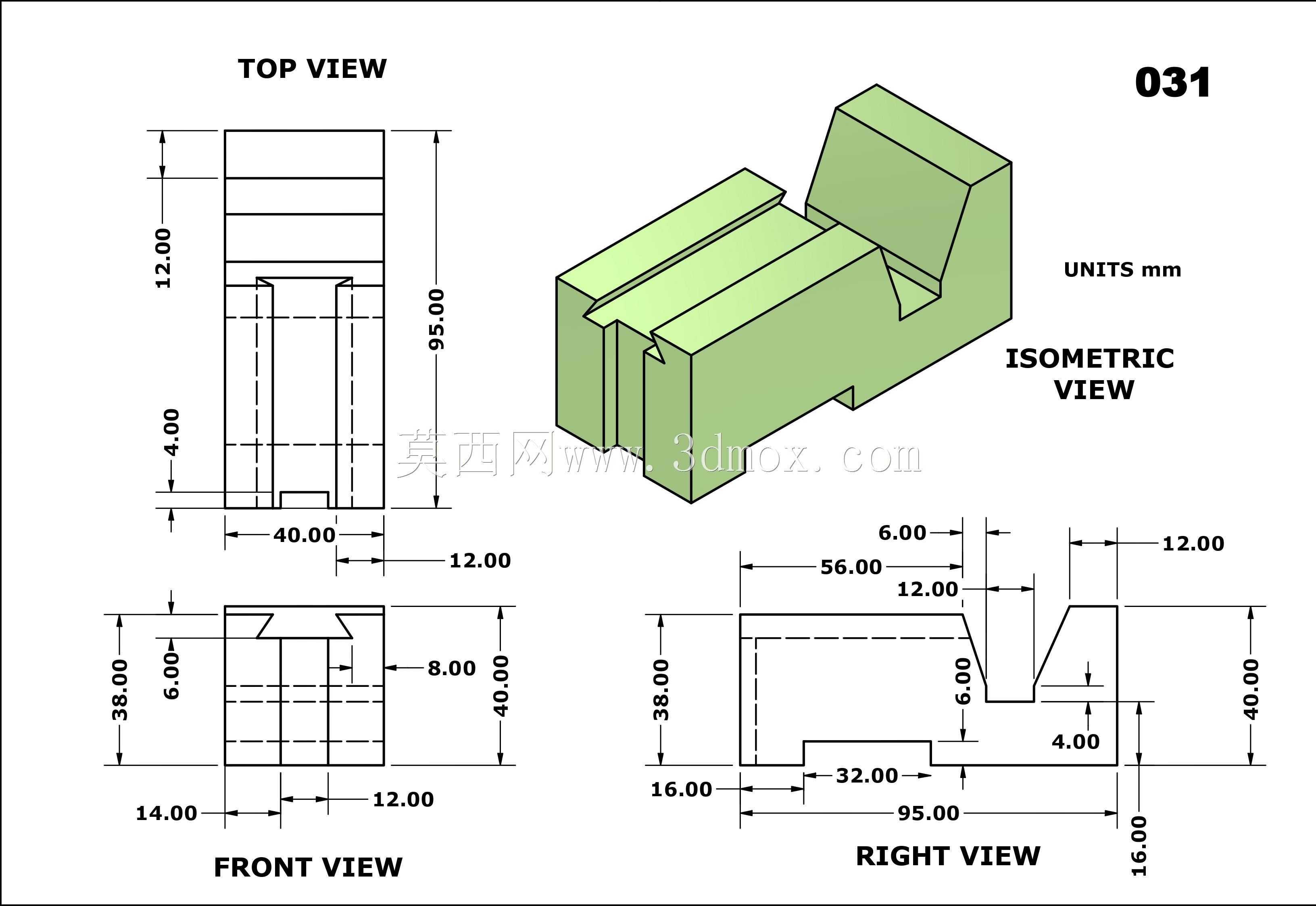 三维CAD基本练习031/Autodesk Inventor Pro