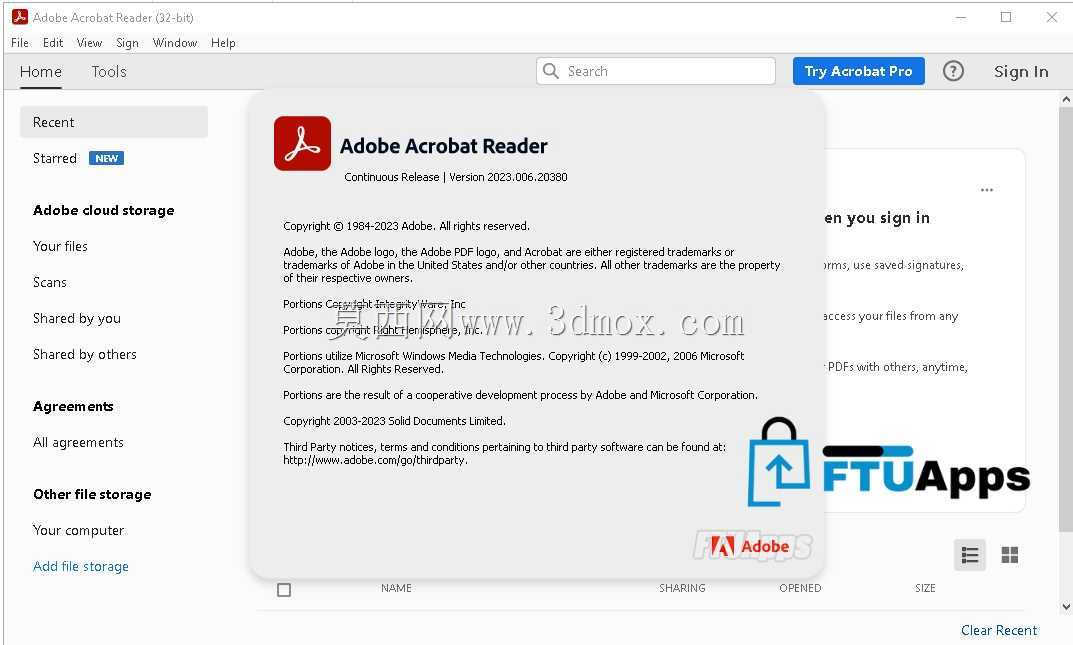 Acrobat Reader下载V2023.006.20380多语言预激活PDF编辑器