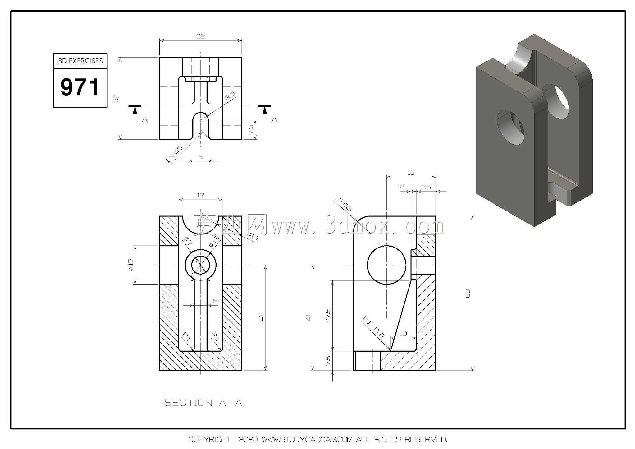 Studycadcam��άCAD��ϰ971/Autodesk Inventor Pro