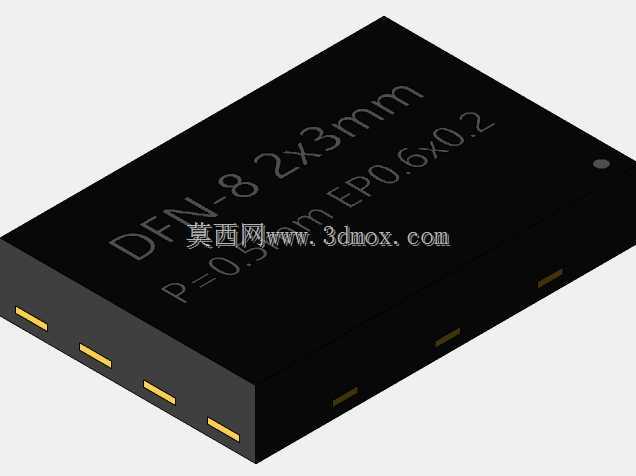 DFN-8-1EP_2x3mm_P=0.5mm_EP0.6x0.2