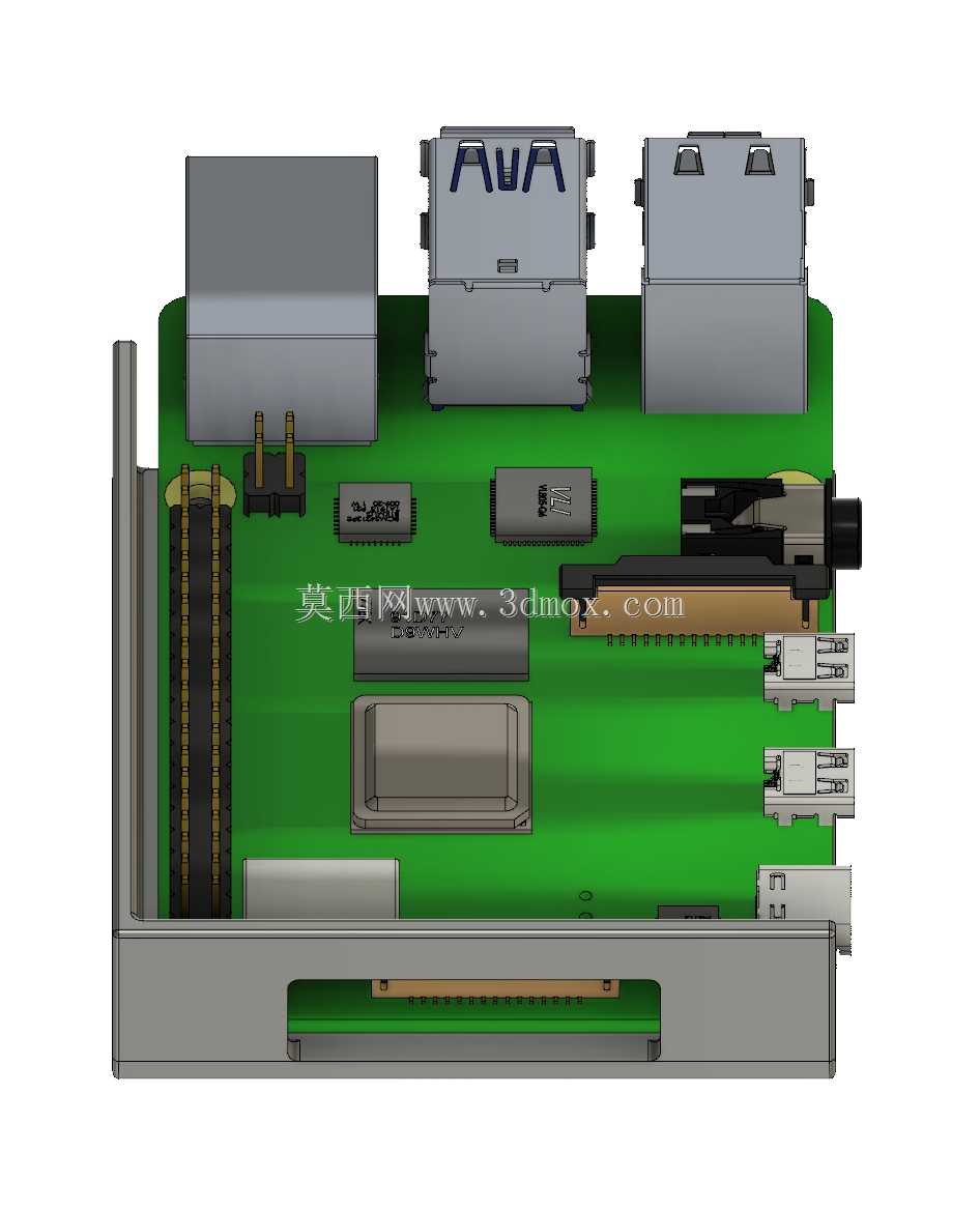 Raspberry Pi 4B+ 垂直安装