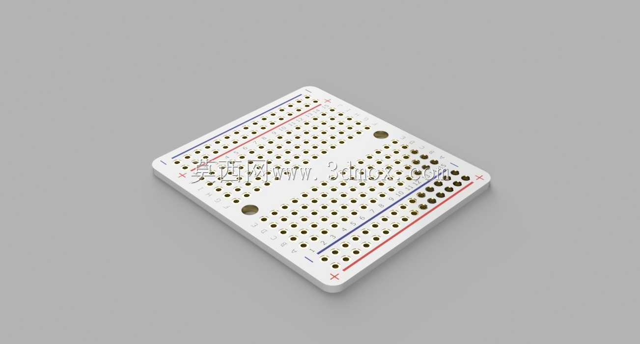 Adafruit Perma-Proto 四分之一尺寸面包板 PCB