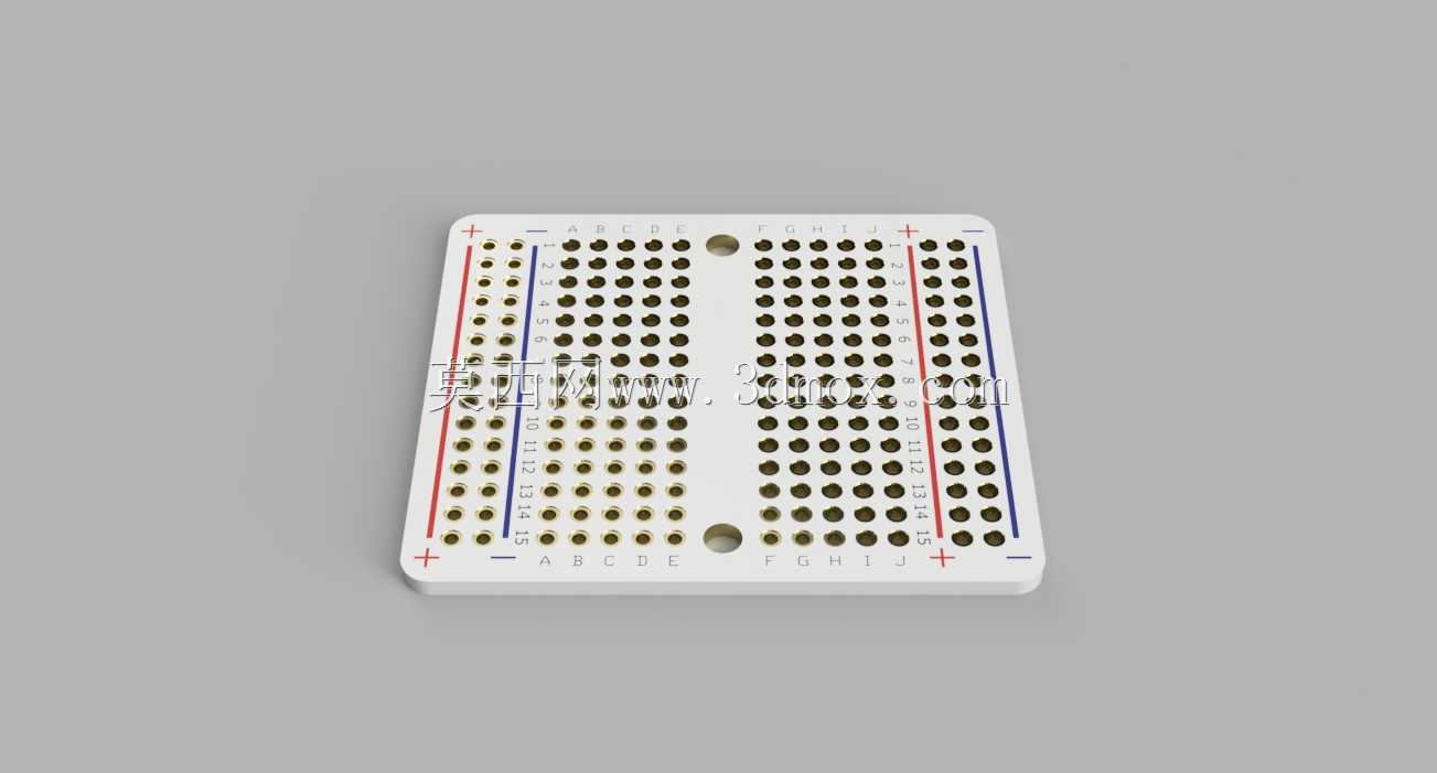 Adafruit Perma-Proto 四分之一尺寸面包板 PCB