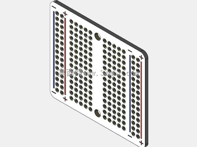 Adafruit Perma-Proto 四分之一尺寸面包板 PCB