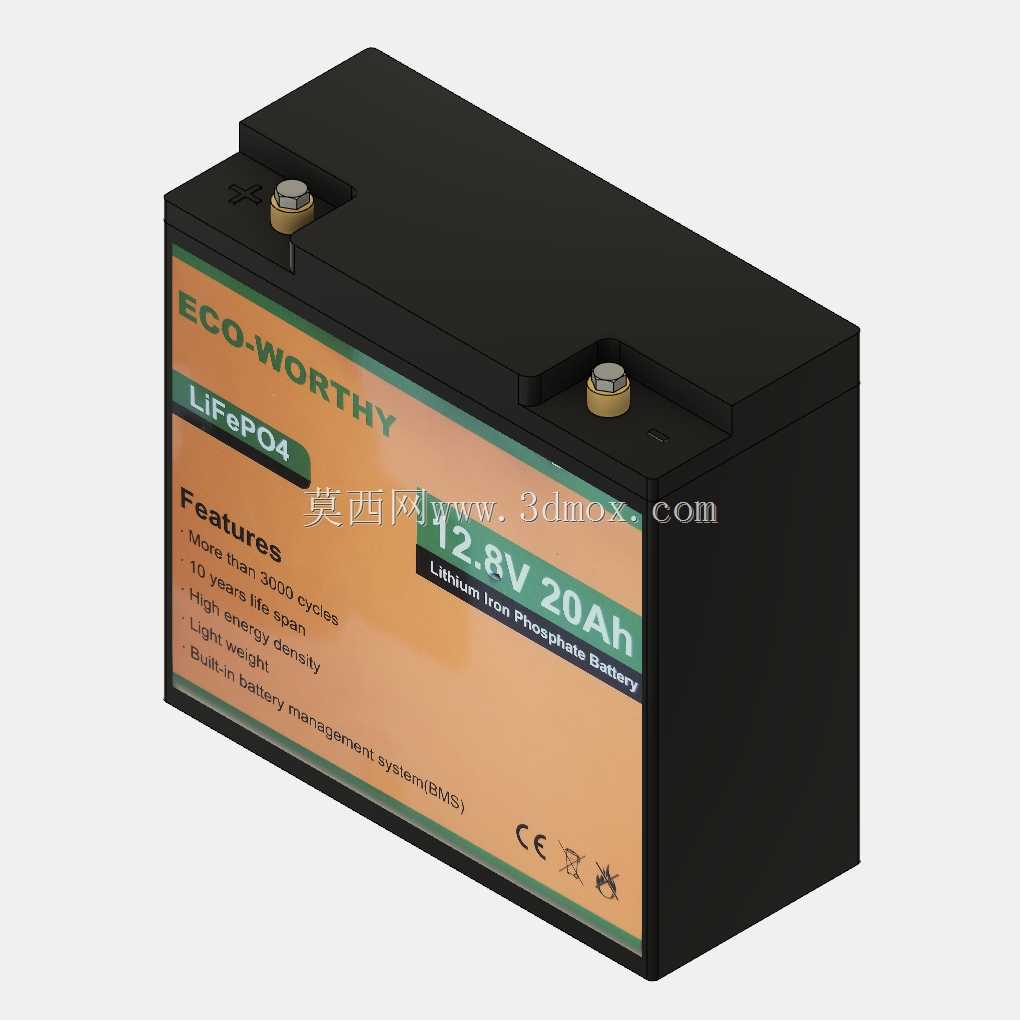 磷酸铁锂电池 - 环保 12.8V 20Ah