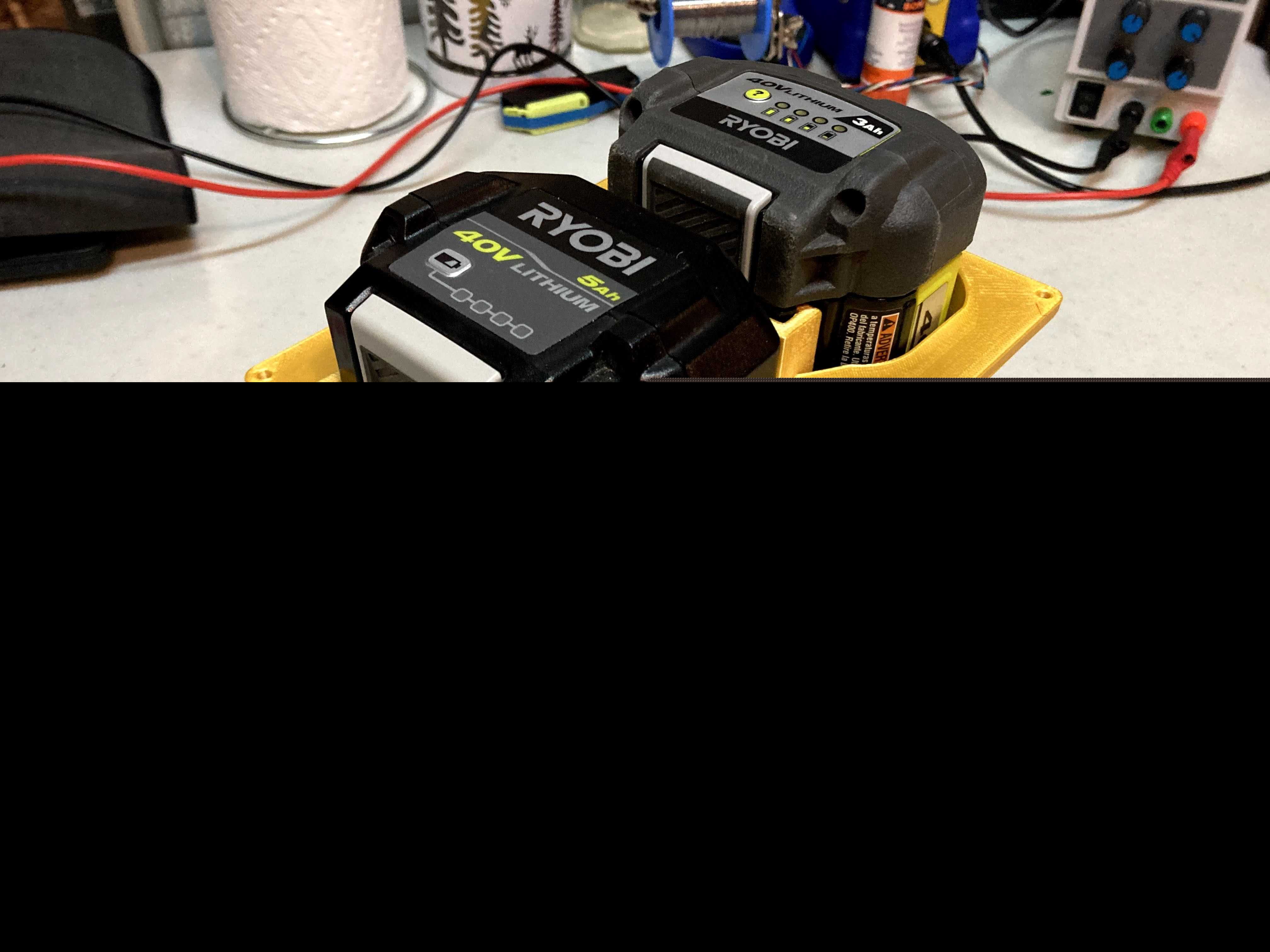 Ryobi 40V 双电池仓