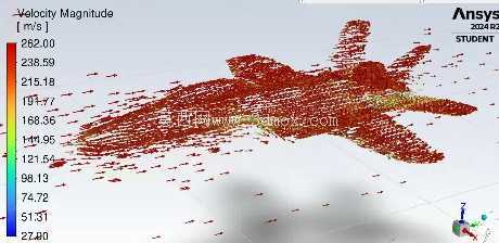 F-18 CFD ģ�� 262 m/s