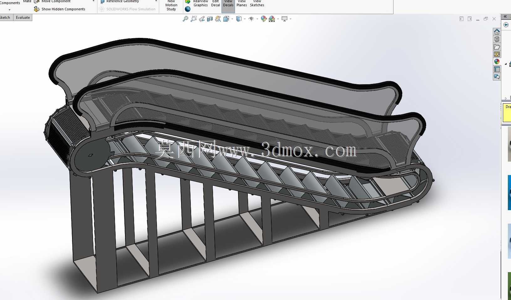 SolidWorks Escalator ����װ����Ͷ��� [Y��r��yen Merdiven]