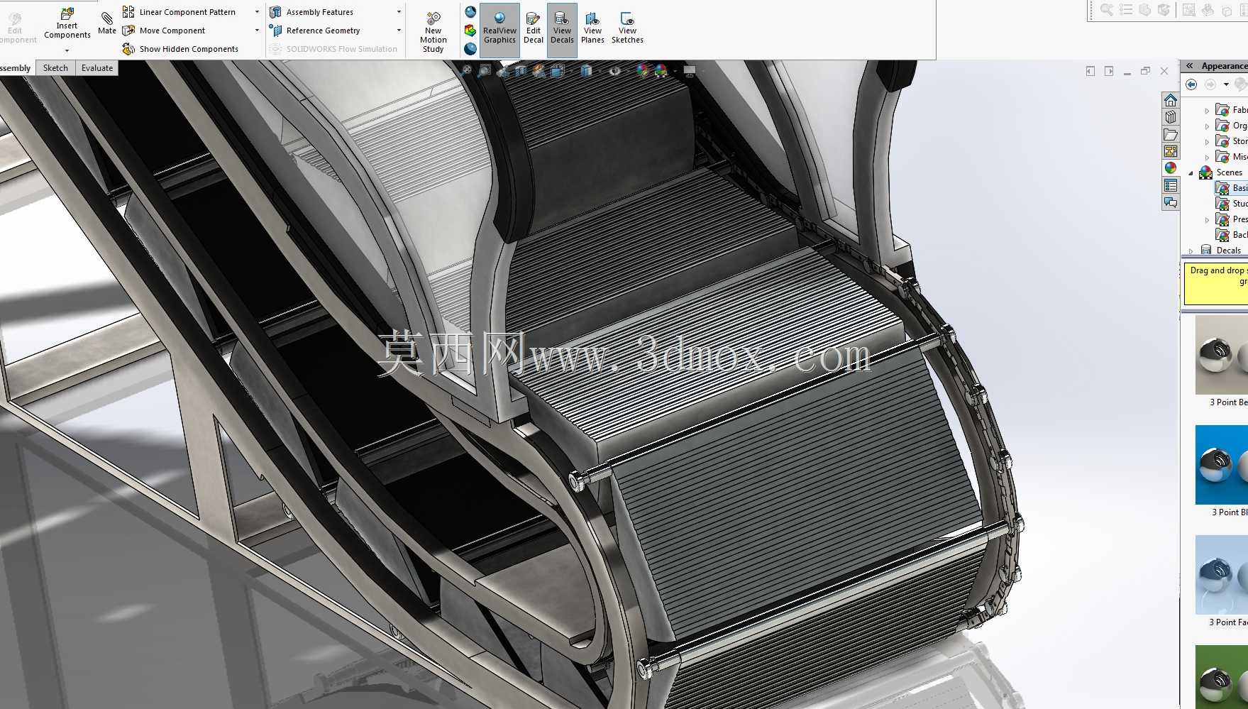 SolidWorks Escalator ����װ����Ͷ��� [Y��r��yen Merdiven]