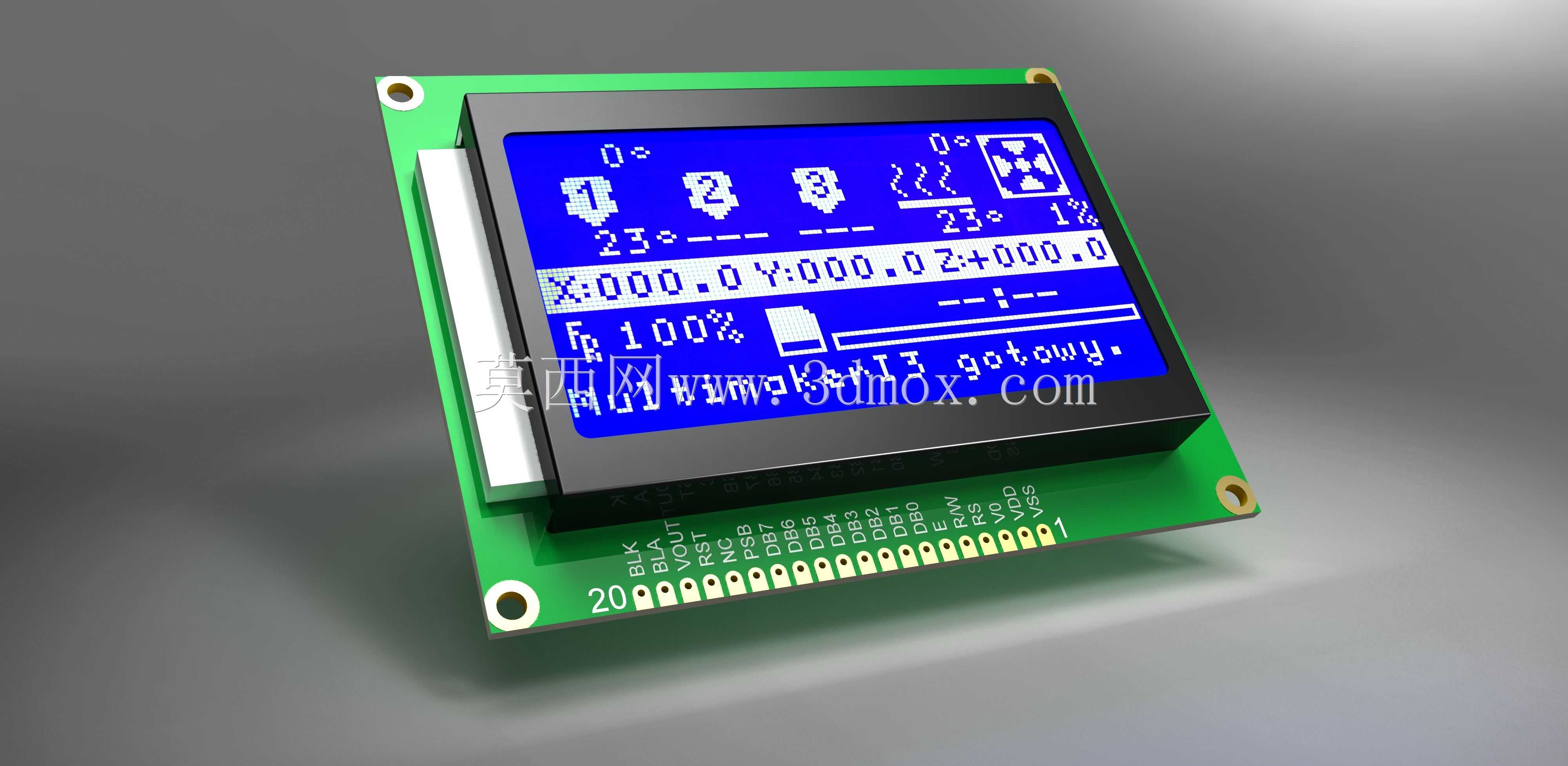 �������� LCD ��ʾ�� 128x64