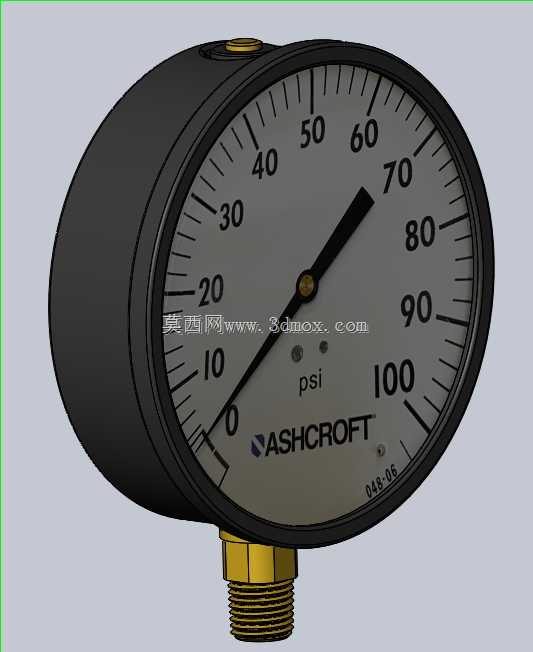 4\" 直径 0-100 psi 气压表