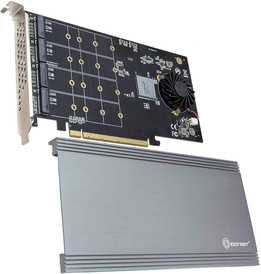 SI-PEX40157、IO-PEX40157-四路M.2 NVMe到PCIe 3.0 x16分叉控制器+3D扫描