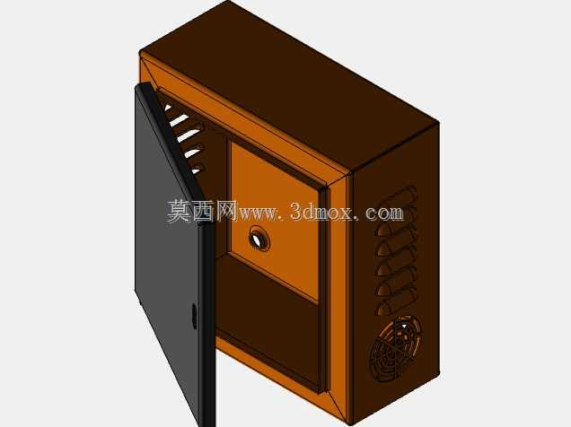 电气箱外壳三维模型