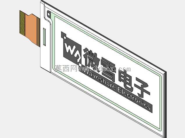 2.9英寸电子墨水显示屏-红色/黑色