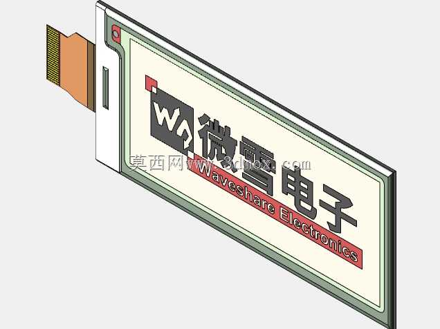 2.9英寸电子墨水显示屏-红色/黑色