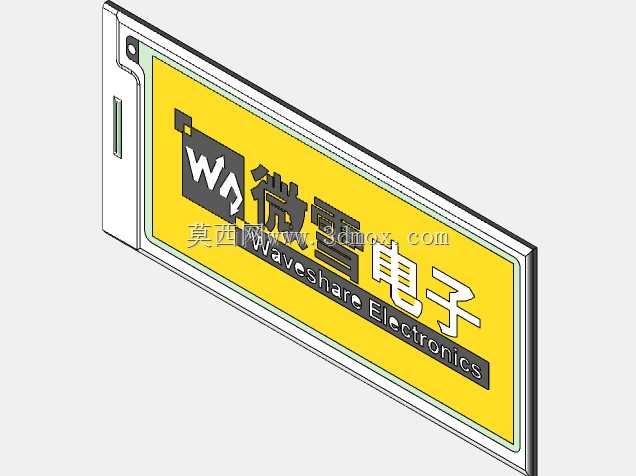2.9英寸电子墨水显示屏-红色/黑色