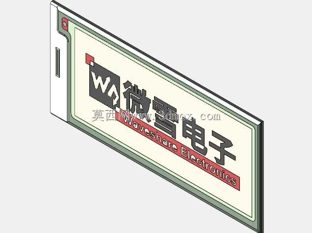 2.9英寸电子墨水显示屏-红色/黑色