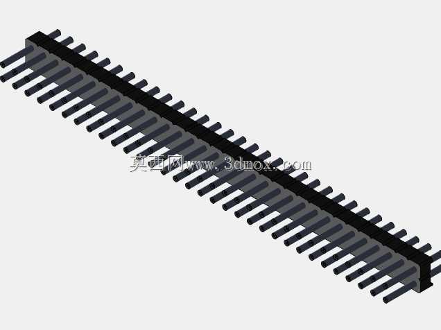 Stiftleisten��2.54����-6-3���ף�������-2 x 1˫2 x 40ʩ�ߴ�