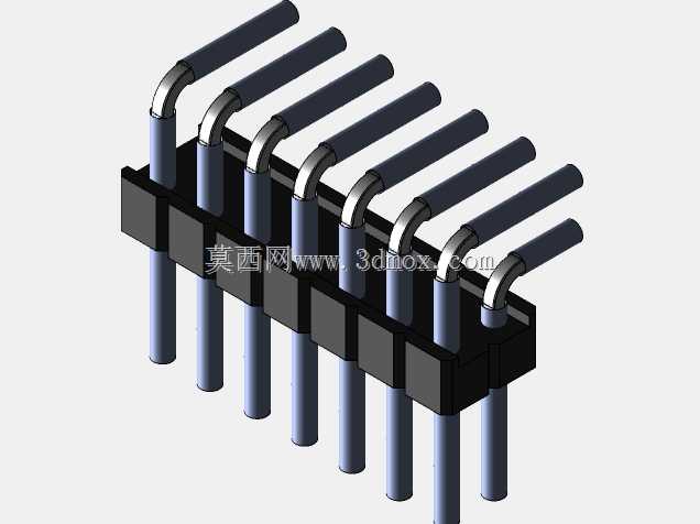Stiftleiste��2.54����-6-3���ף�gewinkelt 90��stehend-2 x 1˫2 x 40-ʩ�ߴ�