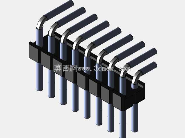 Stiftleiste��2.54����-6-3���ף�gewinkelt 90��stehend-2 x 1˫2 x 40-ʩ�ߴ�