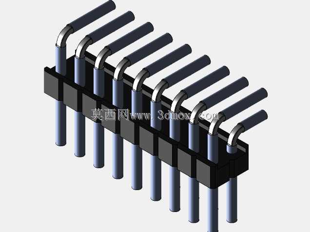Stiftleiste��2.54����-6-3���ף�gewinkelt 90��stehend-2 x 1˫2 x 40-ʩ�ߴ�