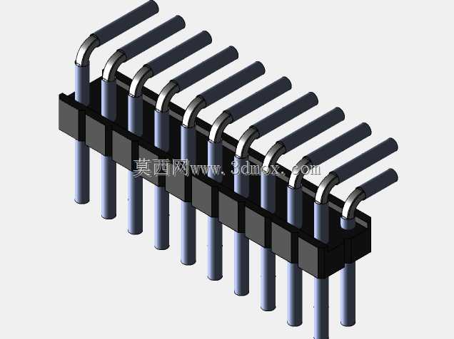 Stiftleiste��2.54����-6-3���ף�gewinkelt 90��stehend-2 x 1˫2 x 40-ʩ�ߴ�