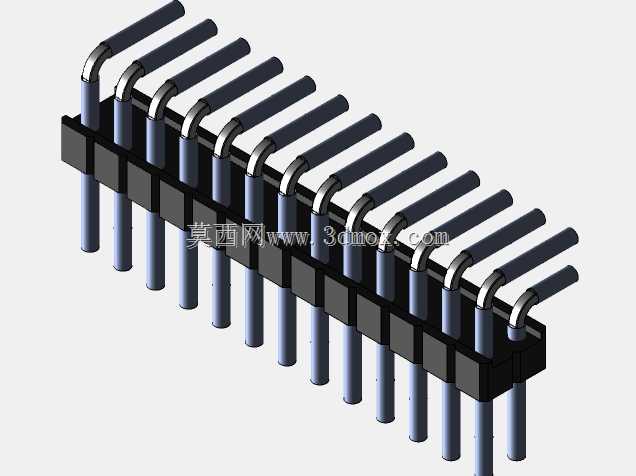Stiftleiste��2.54����-6-3���ף�gewinkelt 90��stehend-2 x 1˫2 x 40-ʩ�ߴ�