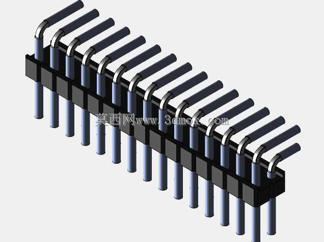 Stiftleiste��2.54����-6-3���ף�gewinkelt 90��stehend-2 x 1˫2 x 40-ʩ�ߴ�